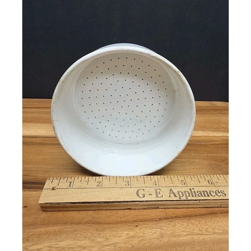 Vtg Coors USA 3 B-5Porcelain Buchner Funnel White Glazed Filter Strainer EUC